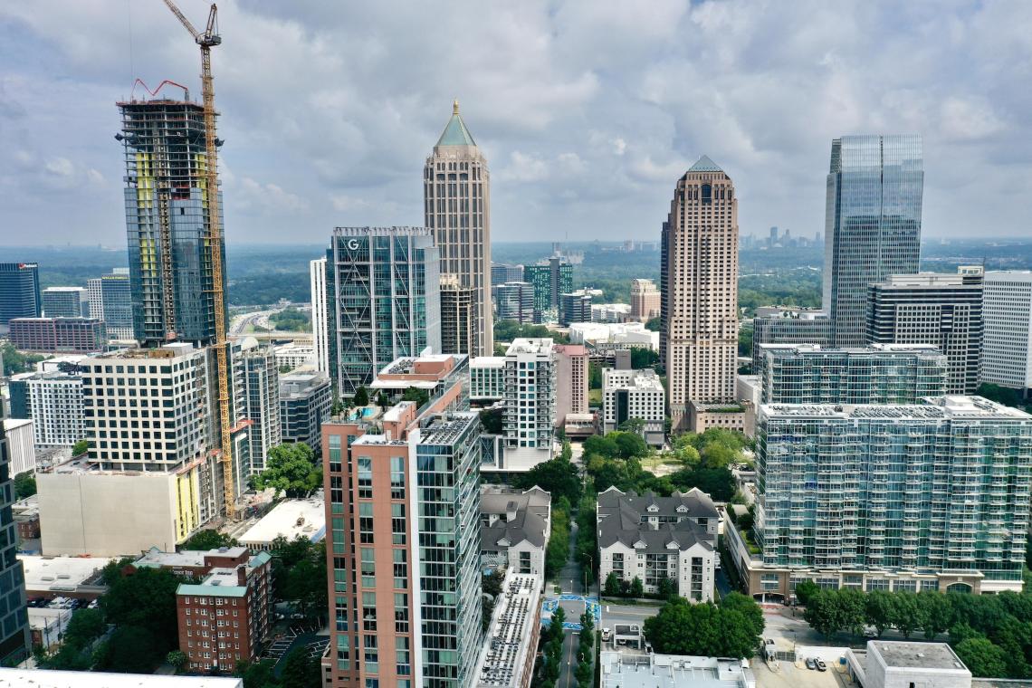 Drone tour: With 10+ stories to go, Atlanta's tallest new tower